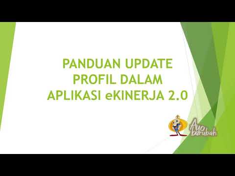 Tutorial Edit Profil EKinerja Kota Kupang