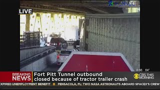 Outbound Lanes Of Fort Pitt Tunnel Closed Due To Accident