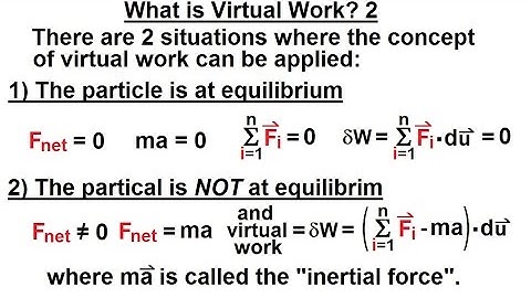 Mechanical Engineering: Ch 13: Virtual Work Applications (2 of 39) What is Virtual Work? 2