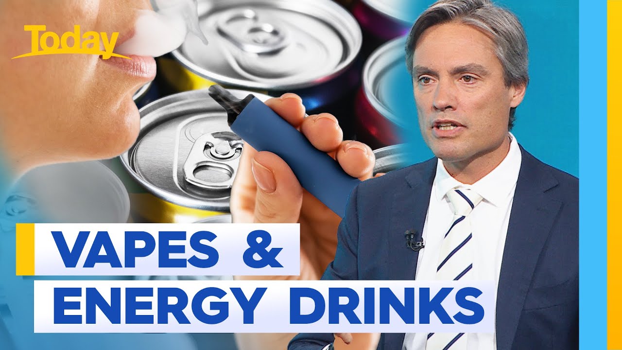 How dangerous are vapes and high-powered energy drinks for teens? | Today Show Australia
