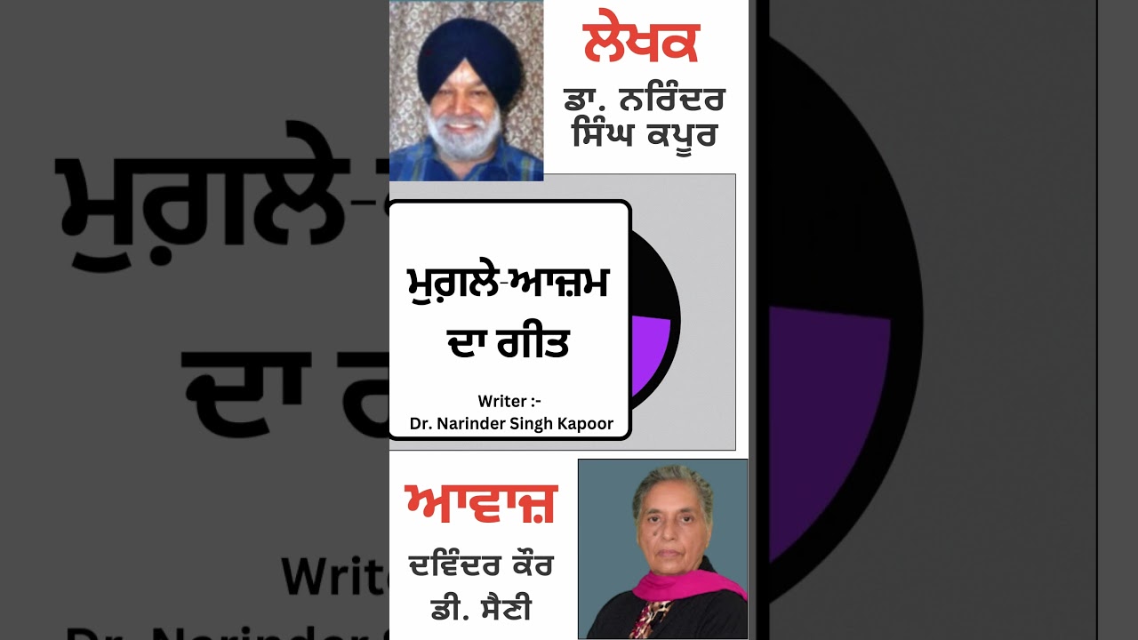 ⁣ਮੁਗ਼ਲੇ-ਆਜ਼ਮ ਦਾ ਗੀਤ   || By : ਡਾ. ਨਰਿੰਦਰ ਸਿੰਘ ਕਪੂਰ
