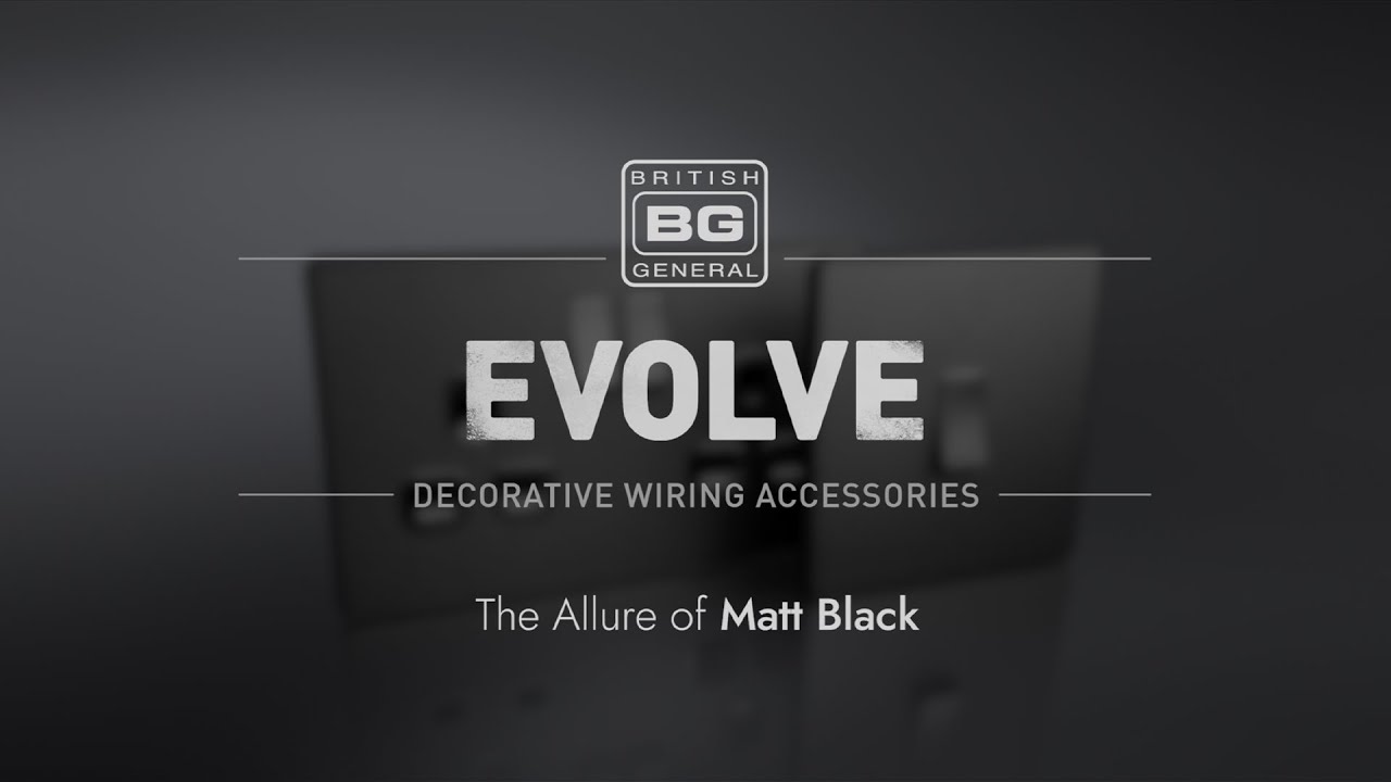 Transform Your Space with EVOLVE Matt Black Switches by BG Electrical – Modern Elegance Redefined