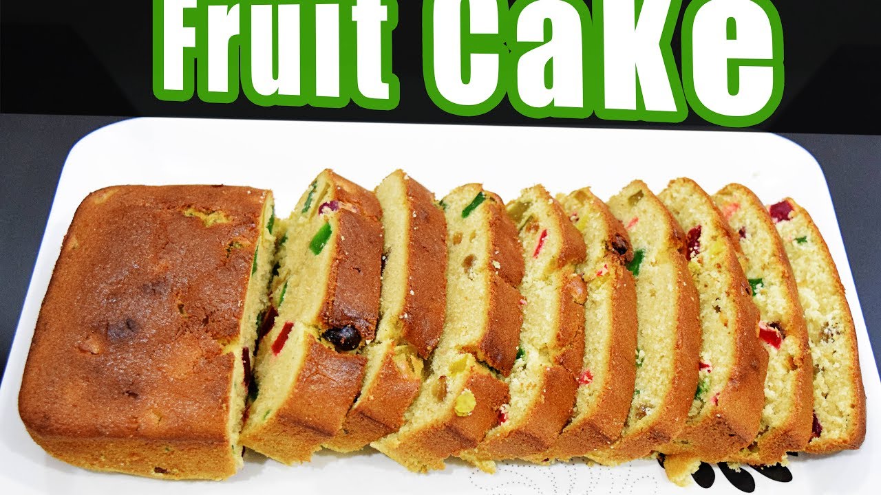 Easy Fruit Cake recipe Slice Cake YouTube