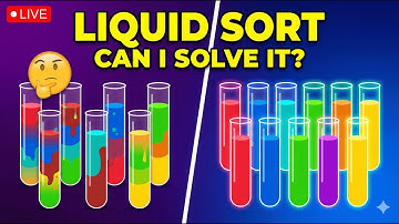 Liquid Bubble Sort Challenge - Can I Beat This Puzzle Game? 🧪💧