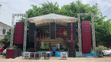double 15 inch 3way line array speaker sound system