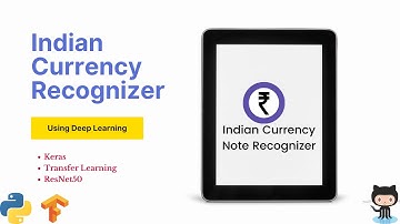 Indian Currency recognizer using deep learning demo