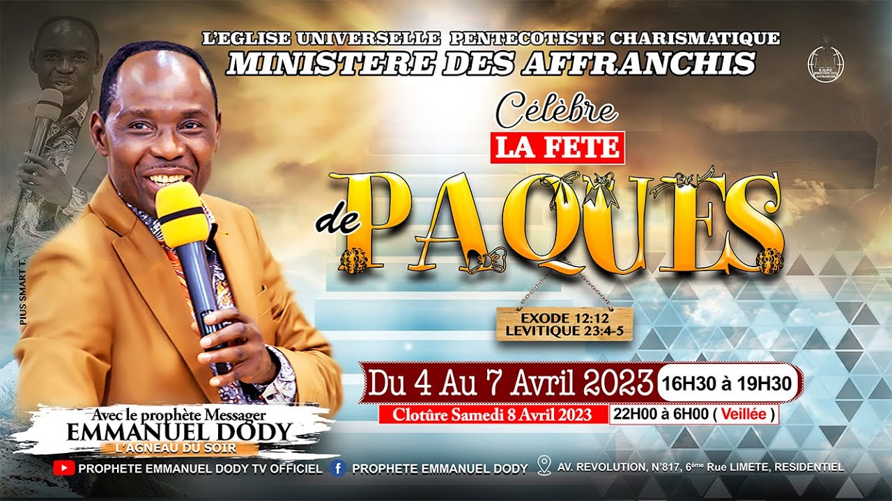 ( 1ER JOUR DU CULTE DE PAQUES ) MARDI 4 AVRIL 2023 - YouTube