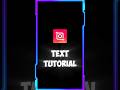 How To Edit Text Videos _Text video editing tutorial_Inshot video editor_inshot #editing #ytshorts