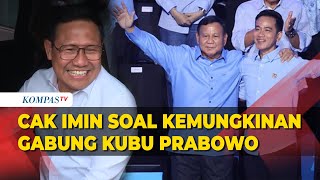 Reaksi Cak Imin Ditanya soal Kemungkinan Dirinya Gabung Koalisi Prabowo-Gibran