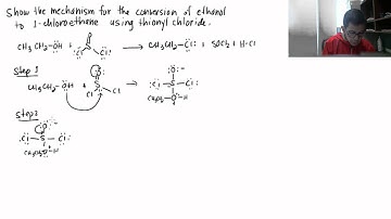 alcohol to chloroalkane using SOCl2
