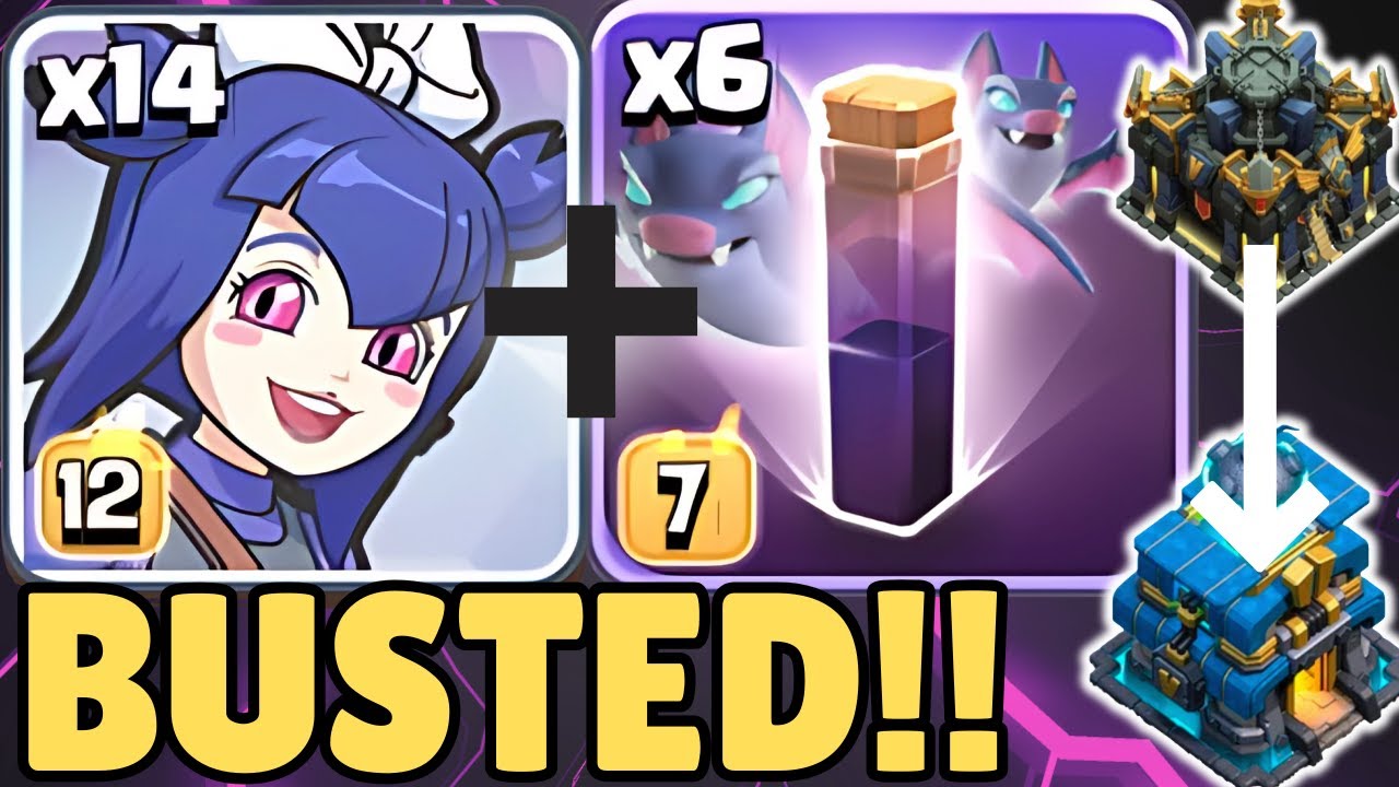 MASS BROOM WITCH + BATS is DESTROYING EVERY TOWN HALL! | Clash of Clans