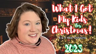 WHAT I GOT MY KIDS FOR CHRISTMAS 2023 | BUDGET GIFT IDEAS FOR 6 & 9 YEAR OLD GIRLS
