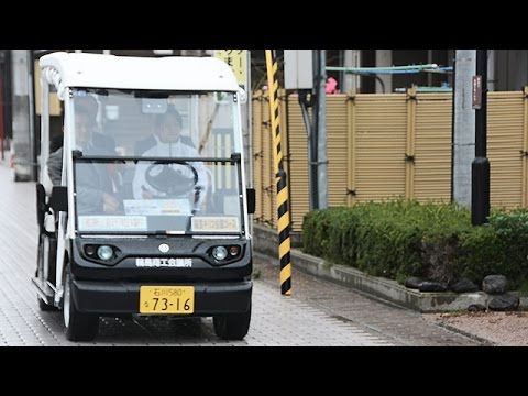 ゴルフ場カートを改造 公道で 自動運転 石川 輪島 Youtube