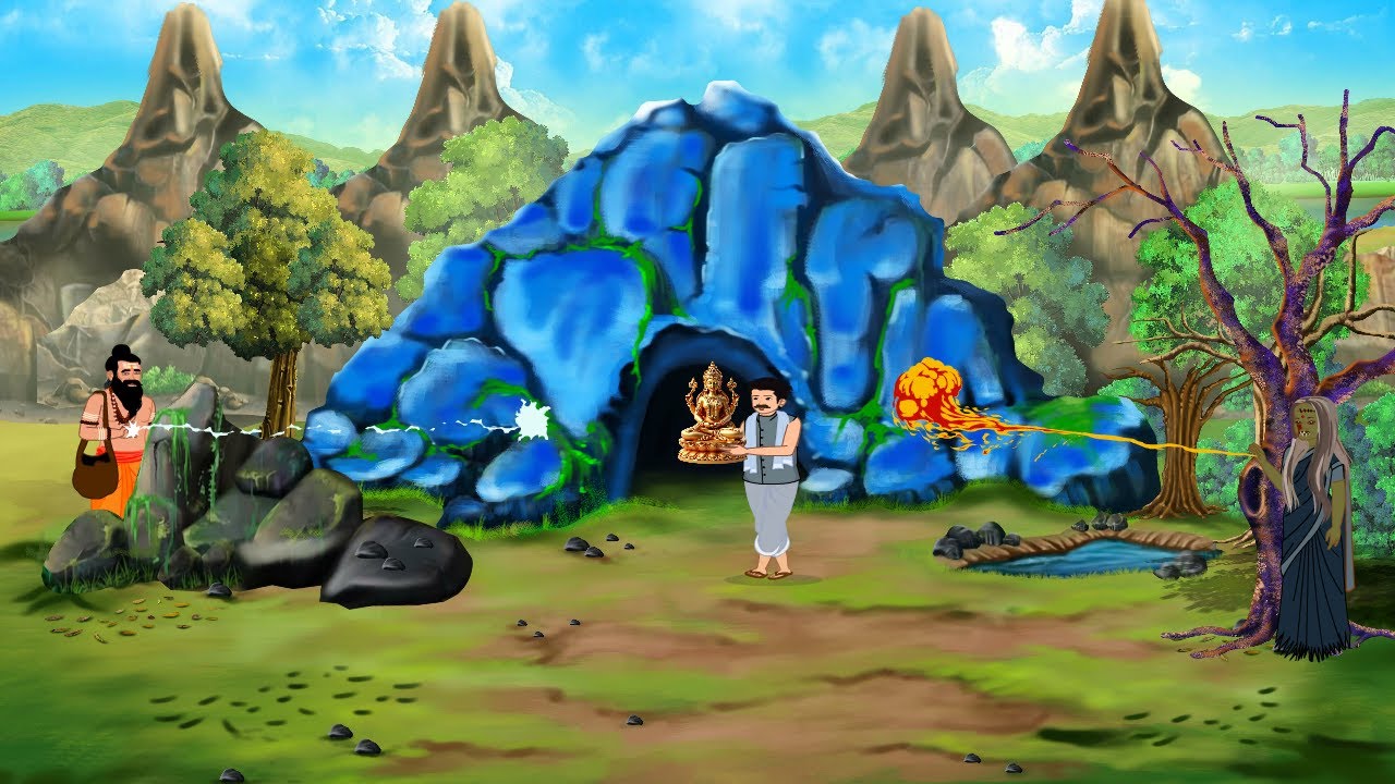 चतुर किसान और पत्थर की रहस्यमई मूर्ती  | Moral Stories | Jadui kahani | Panchtantra | Kanya Toons