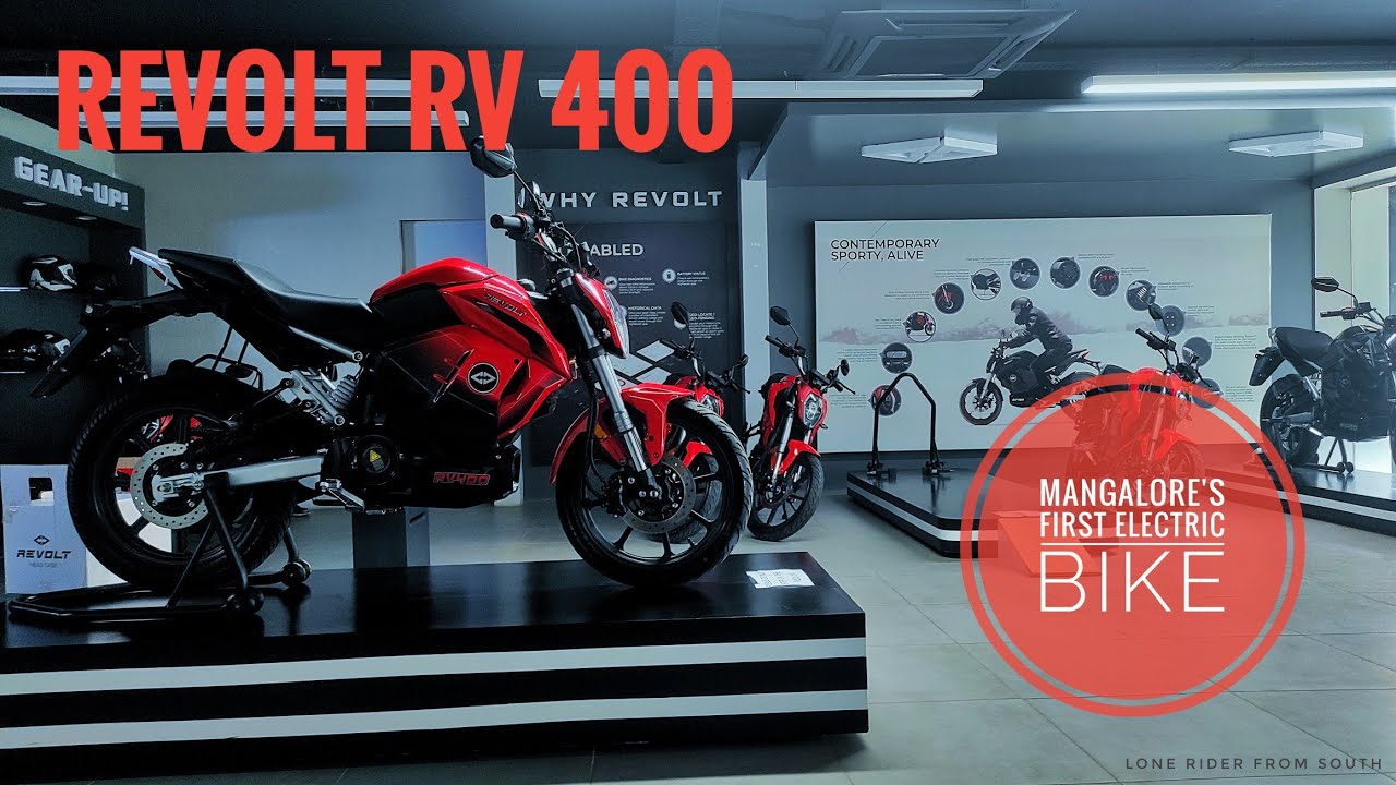Revolt RV400 First Electric bike in Kudla Mangalore First ride review Lone Rider From South