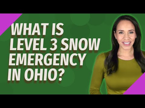 Vídeo: Qual o nível de emergência de neve no condado de scioto?