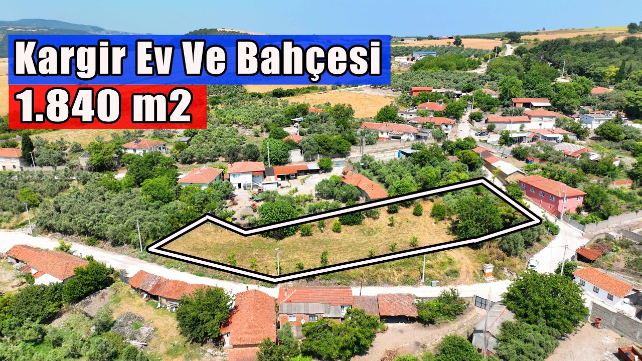 2159- Gebeçınar Mahallesinde Denize Yakın İmarlı 1.840 m2 Kargir Ev Ve Bahçesi