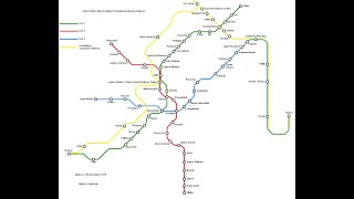 Athens Metro Map with Suburban Railway