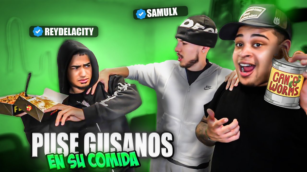 AJSOWAVEYYY Y SAMULX LE HACEMOS UNA BROMA A REYDELACITY CON GUSANOS (TODO SALIO MAL SE QUILLO)
