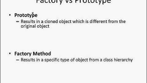 design pattern   Factory vs Prototype   Tamil tutorial
