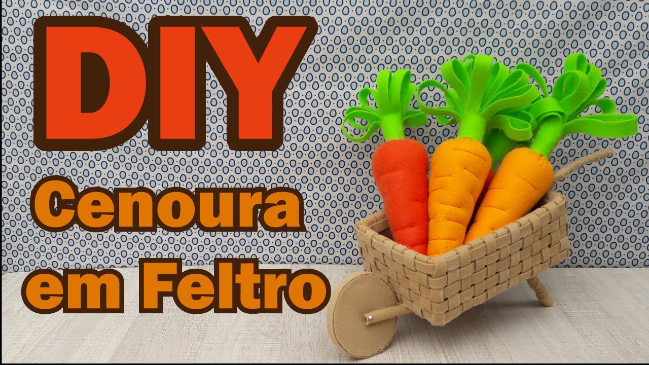 Cenouras em Feltro