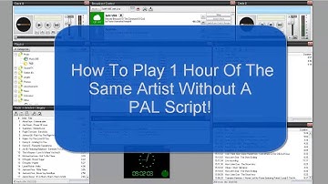 Play 1 Hour Of Same Artist In Sam Broadcaster (No PAL Script)