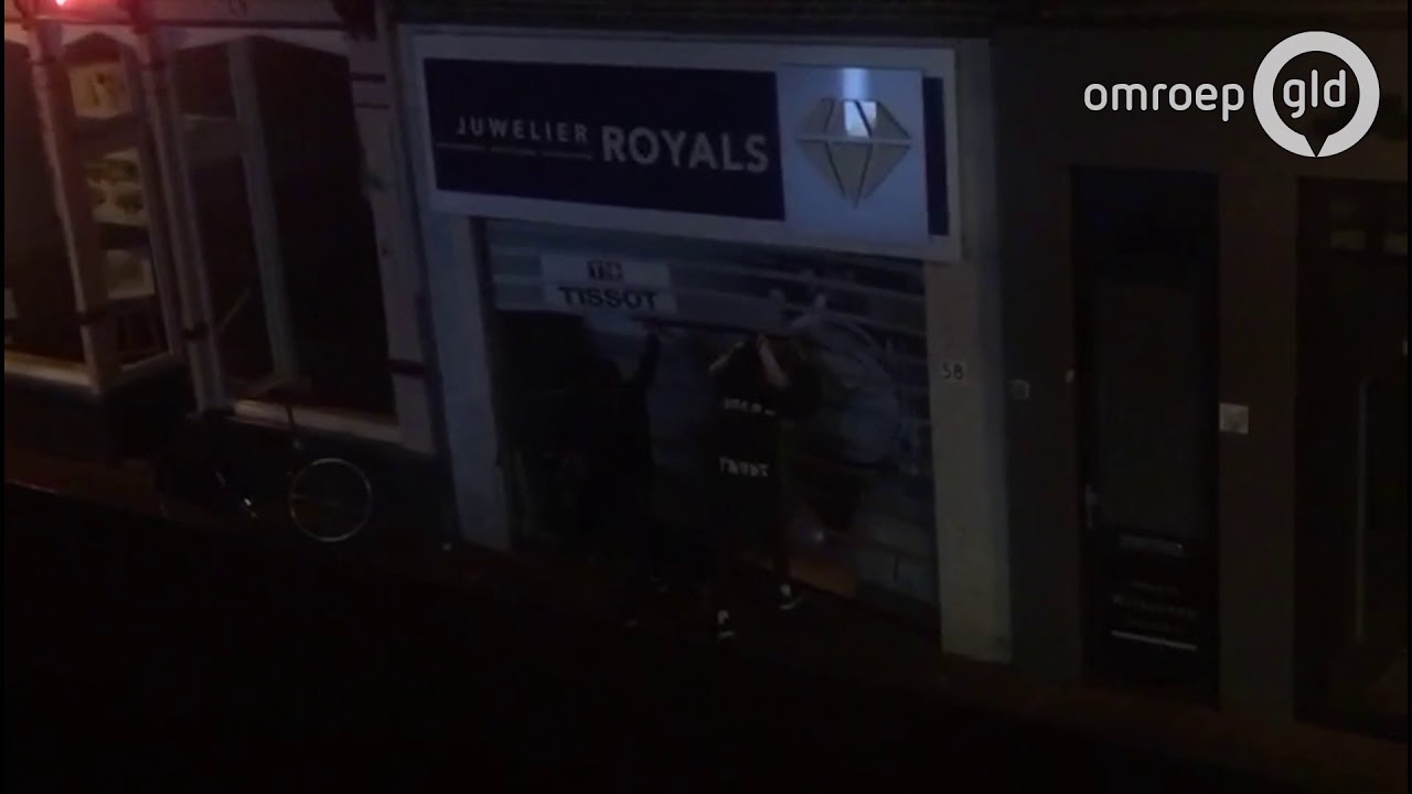 Spectaculaire beelden ramkraak Wageningen