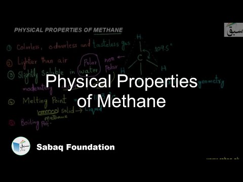 Physical Properties of Methane, Chemistry Lecture | Sabaq.pk |