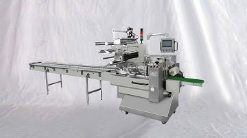 disposable face masks outer ear loops folding inward integrated with bag flow wrapping pack machine