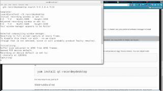 recordmydesktop on fedora 16: no instructions no gui no option to save to diff locale
