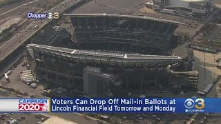 Eagles Turning Lincoln Financial Field Parking Lot Into Drive-thru Drop-off Ballot Site