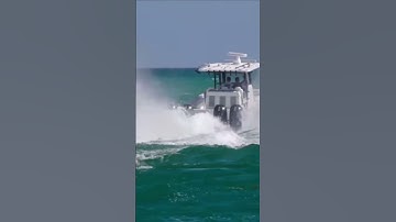 ￼My new 35’ invincible cat dogging haulover inlet, delivery day ￼#boats #invincible #invincibleboats