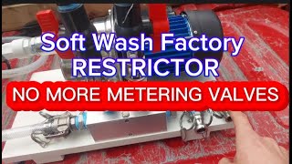 Soft Wash Metering System SWF The RESTRICTOR Manifold Booster Pump Set Up screenshot 2