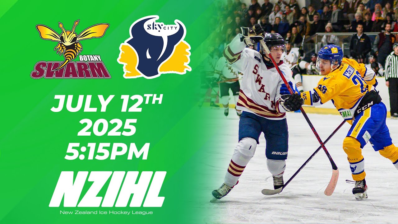 NZIHL 2025 | Botany Swarm vs. SkyCity Stampede | 12th July 2025 | Ice ...
