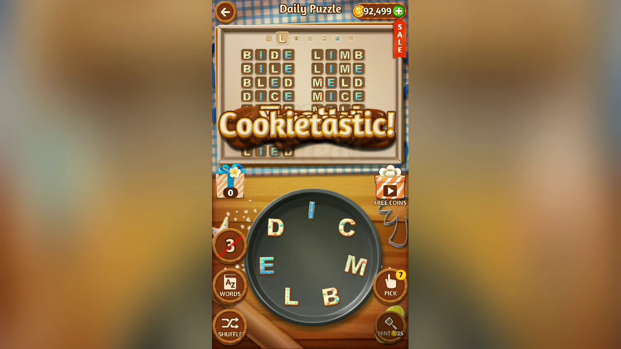 Word Cookies Daily Puzzle July 29 2019 Answers