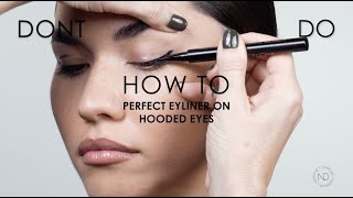 ND MINI MASTERCLASS | How To Apply Eyeliner On Hooded Eyes