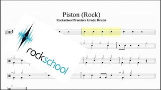 Piston (Rock) Rockschool Premiere Grade Drums