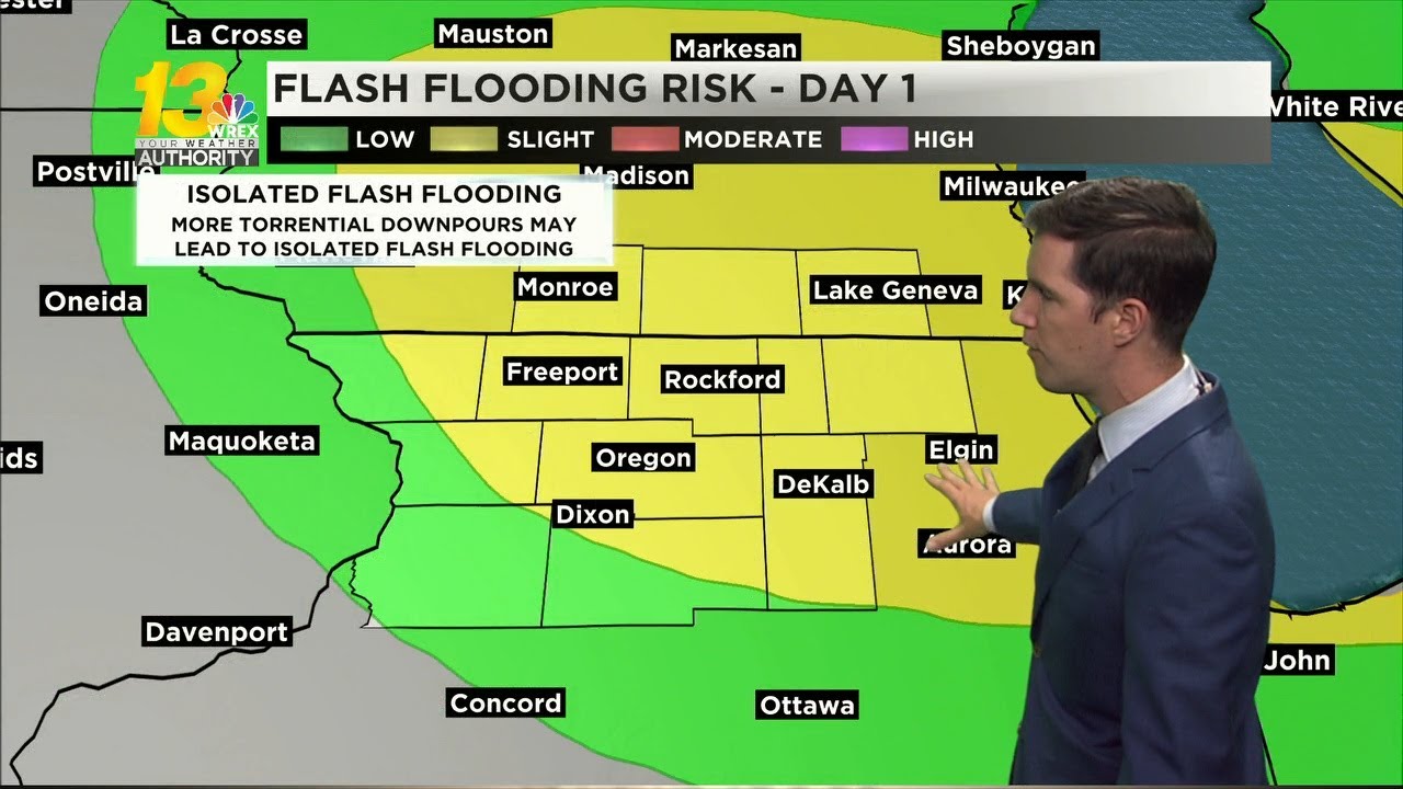 Additional heavy rainfall fills in tonight - YouTube