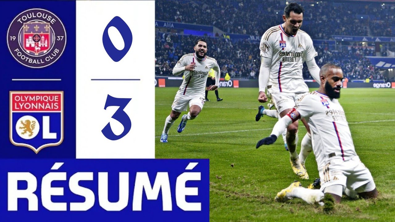 OLYMPIQUE LYONNAIS TOULOUSE FC 30 Résumé LYON vs TOULOUSE OL