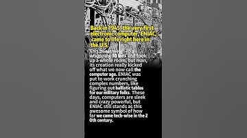 The 30 ton beast that started the computer age, meet ENIAC from 1945