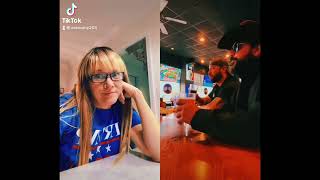 Woman Confronts Men In A Bar.