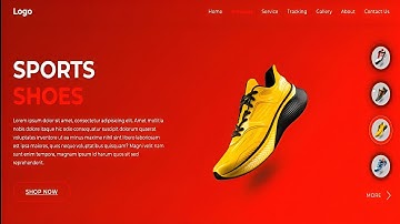 Modern Shoe Website Template Using HTML, CSS & JavaScript | Interactive Product Page Design