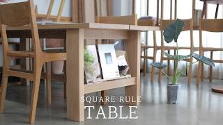 SQUARERULE FURNITURE - Making a Slightly  lower Dining table