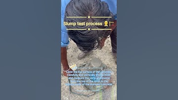 Slump test 🏗️👷‍♂️ #video #concrete #construction #civilengineering #slump #test #subscribe #useful