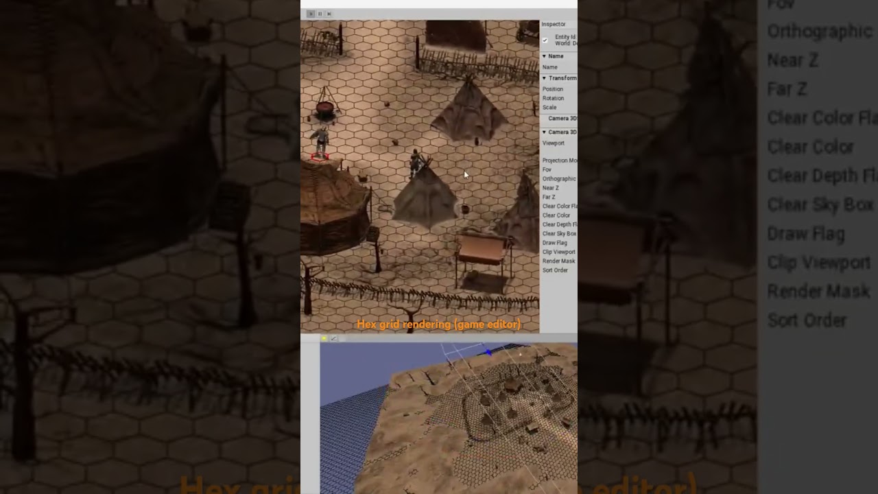 MAZE CRPG - Hex Grid Rendering (Editor) 