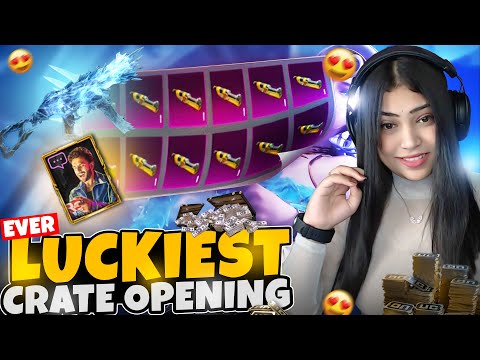BGMI LUCKIEST CRATE OPENING EVER ! 😍 | SHREYU IS LIVE | #bgmihighlights