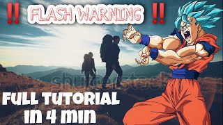 FLASH WARNING !! Tutorial | Instagram / Tik Tok Trending Reels Editing Gokul anime #passionofstatus screenshot 3