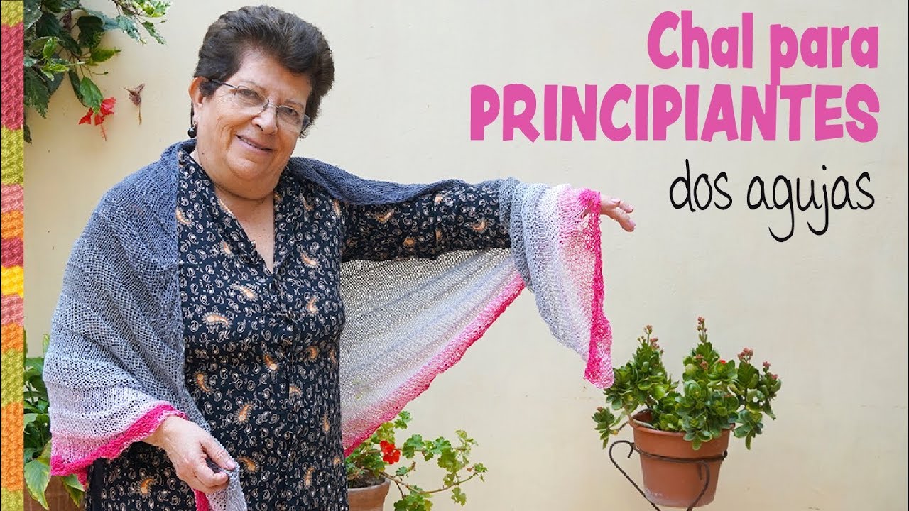 Chal básico tejido a dos agujas para principiantes 🙌🏻 / Tejiendo Perú -  YouTube