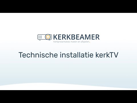 Technische installatie kerkTV en camerabediening via KerkBeamer