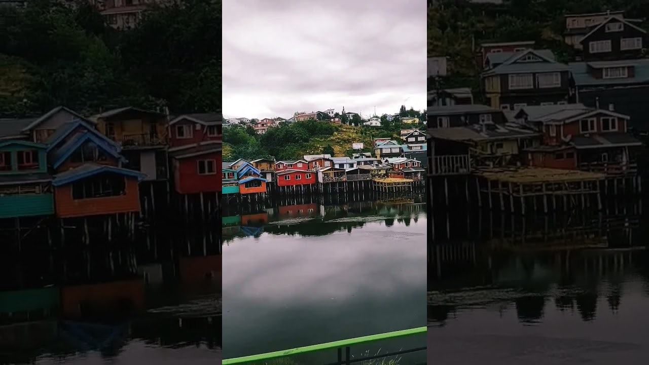 Palafitos Castro Chiloé 🇨🇱#suscribete #chile #chiloe #viral #2023 #travel #trekking #viajes #chiloe